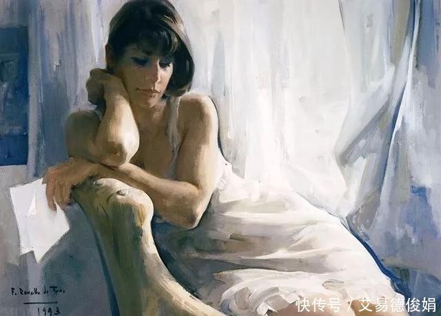 马拉加#他被指定为西班牙国王和王后的肖像画官方画师,擅长画美人