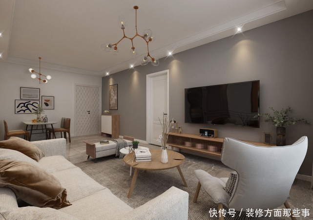 家居|100平现代二居室,装修完邻居争相来模仿