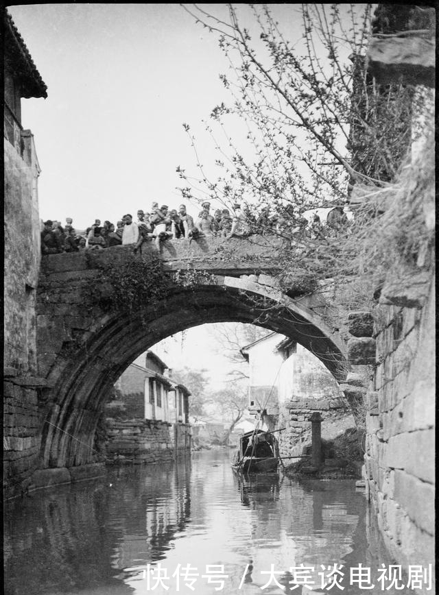 江南水乡|民国时期老照片，江南水乡的民间田园生活，充满人间烟火味