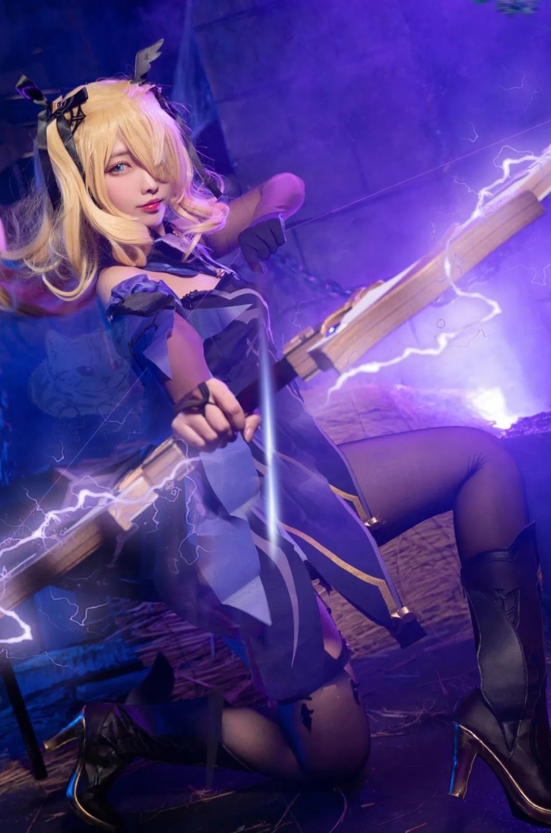 菲谢尔|cos:原神断罪之皇女菲谢尔cos正片@宮本桜