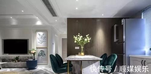 餐厨一体|87㎡小三房,电视墙太漂亮了,尤其“餐厨一体”实用极了