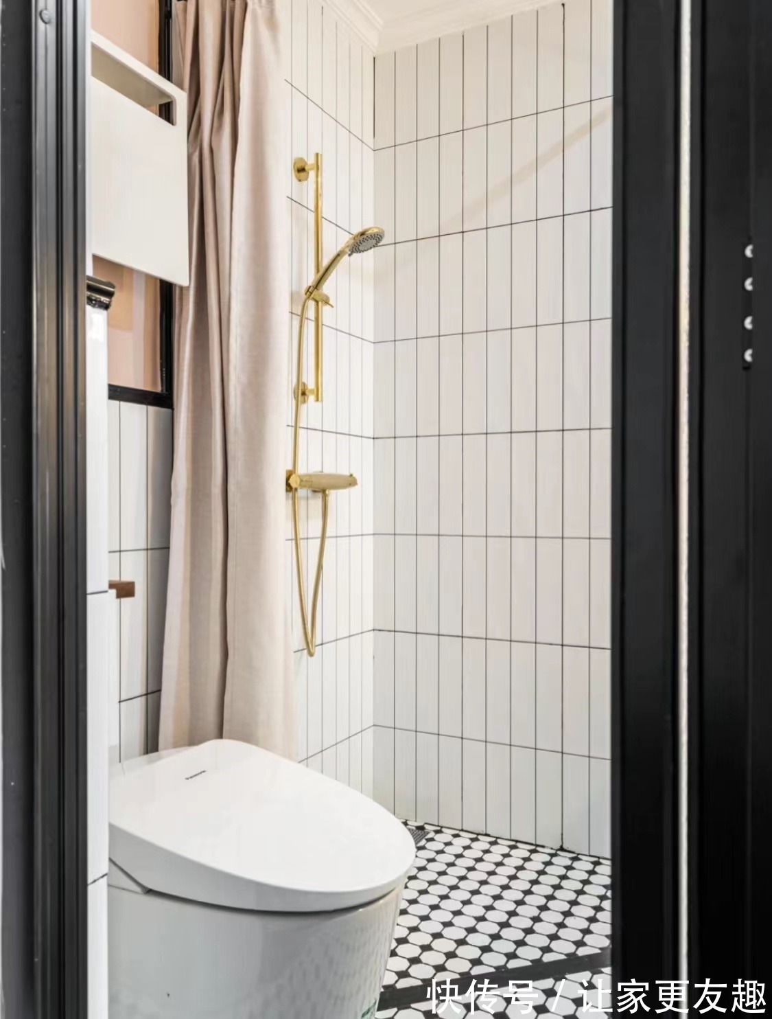 地砖|45平二手房改造,法式风格的新家