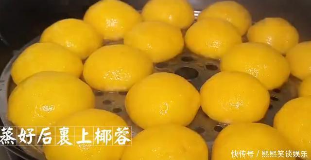 南瓜小饼|一块南瓜+一碗糯米粉,不煎、不炸、不烤,不油不腻、香甜软糯