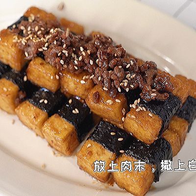 肉末豆腐|照烧海苔肉末豆腐