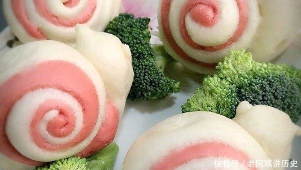 如图所示|花式馒头 蜗牛的做法步骤!