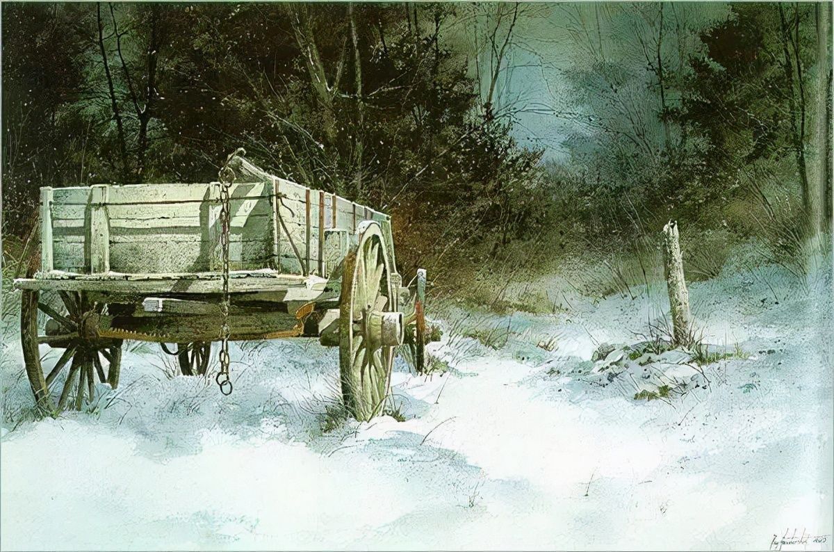 绘画&乡间记忆水彩画家RayHendershot的乡村风光和古色古香的静物绘画