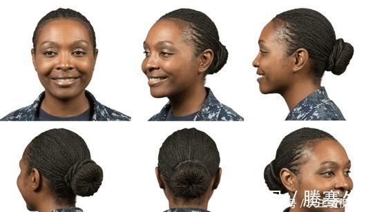 发髻|美军女兵发型,总计23种,波波头、锁子头、垄沟辫,还能扎马尾