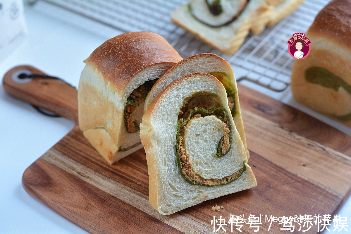 保鲜膜|真佩服苹果姐，1块面做4个2馅2味的吐司，早餐零食还愁啥