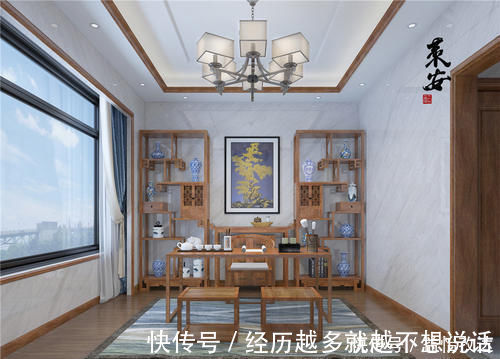 中式|为了孝敬父母，他拆掉300㎡祖宅，自建中式别墅，效果图太美了