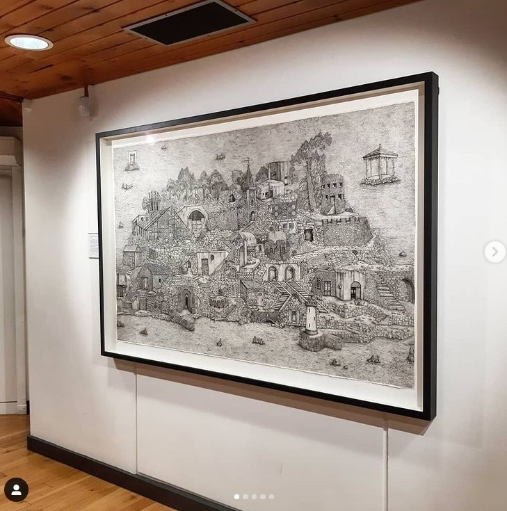 针管笔$全球最抠女画家,用针管笔惊艳世界,这细节和线条让人惊叹不已!