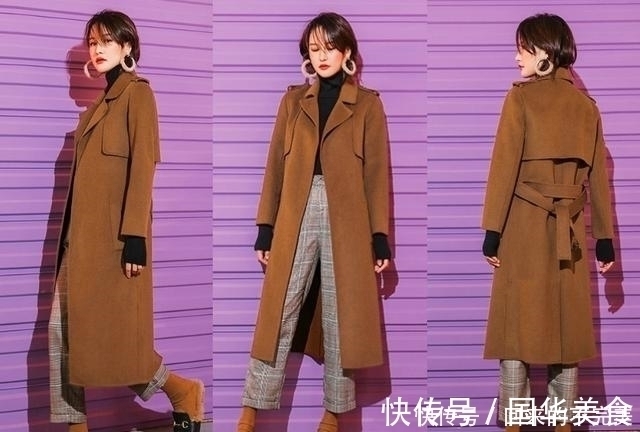 紫色 冬天女人大衣别瞎买,凑齐4个颜色就够了,时髦洋气特有范!