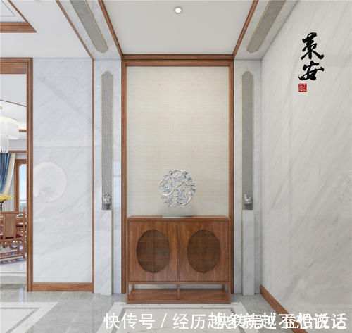 中式|为了孝敬父母，他拆掉300㎡祖宅，自建中式别墅，效果图太美了