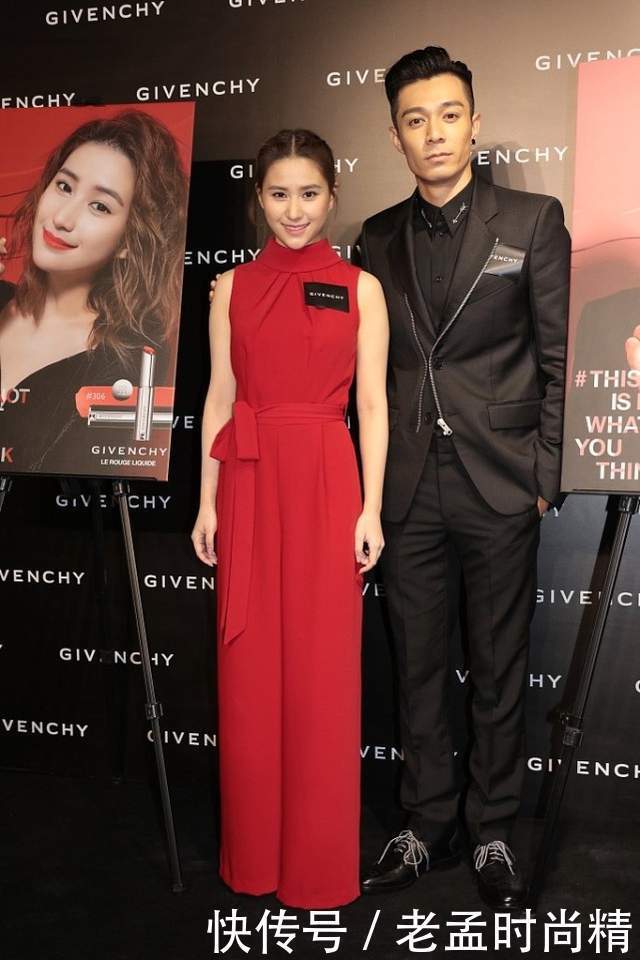 何超莲气质越来越好了, 一身中国红秀修长曲线, 气场十足挺惹眼