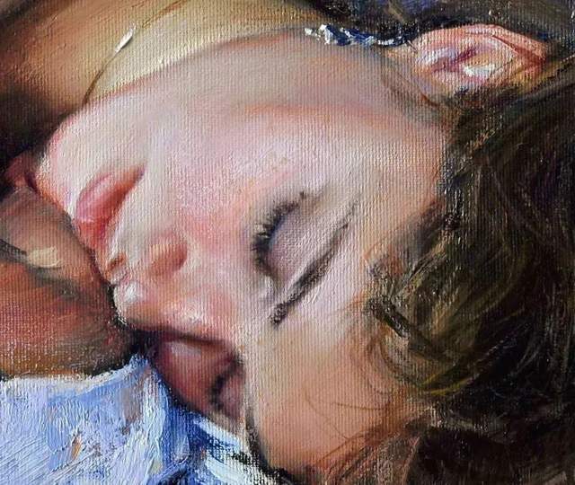 thomas$他的油画,既有潇洒带劲的笔触,又有性感细腻温和的柔美