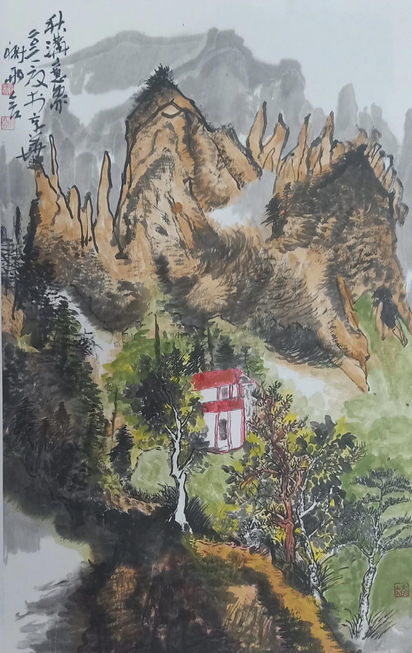 妩媚|青山多妩媚一一谢雨含作品欣赏