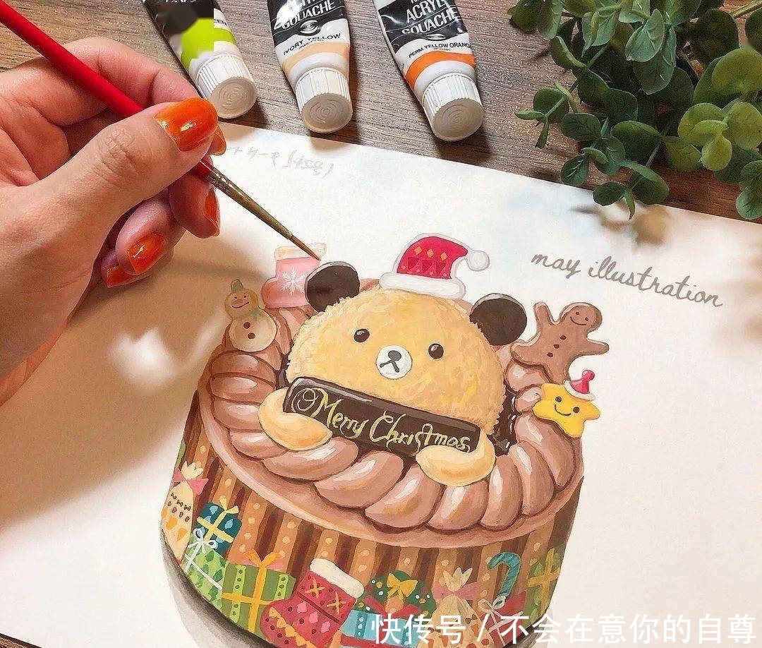 赶紧|好爱这种日系的手绘风格,小姐姐教你画美食,赶紧收藏吧!