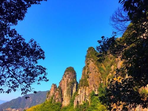 浙江一处受欢迎的景点，集险峰、瀑布、竹林、湿地于一体