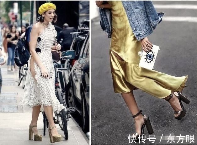 高跟鞋|不是啥鞋子都能配裙子！夏天穿裙子时尽量少穿这3双，不然很显土气！