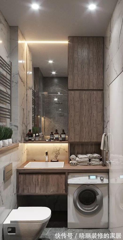 卫生间|5㎡的卫生间怎么放洗衣机？看完就知道了！