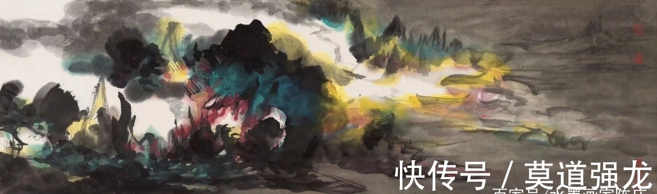 水墨|刘思东水墨山水画,看似随心所欲的洒脱,却有无尽的笔墨意蕴