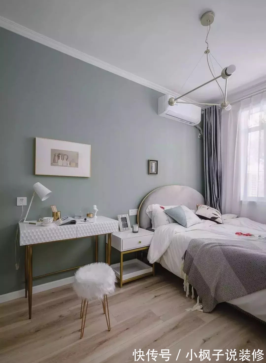 三居|70平老房翻新,客厅装进卧室,华丽变身精致复古小三居