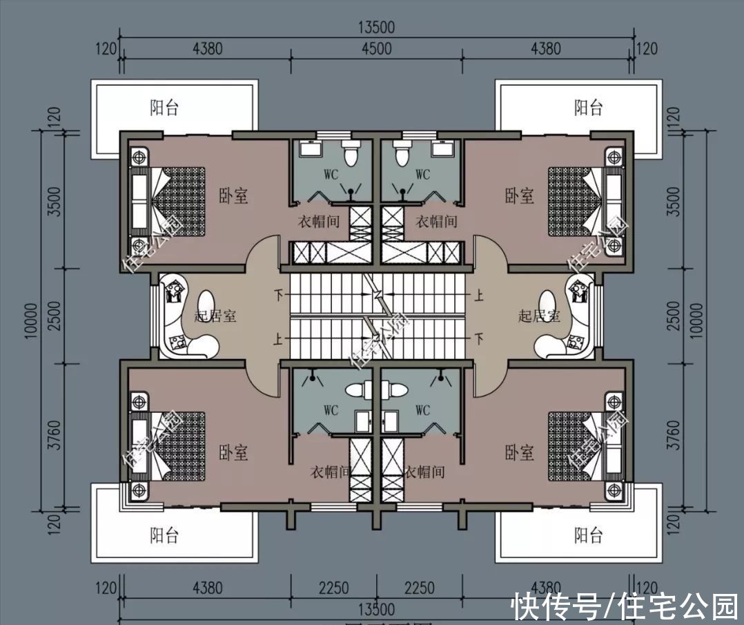 建筑面积|2021年就建这10套别墅吧，双拼设计太绝了，尤其是第6套特别实用