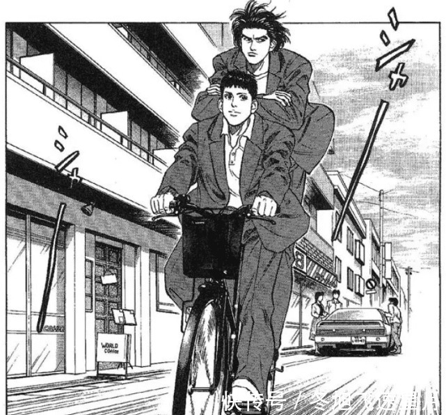 |搞笑漫画装13失败,遭自行车撞