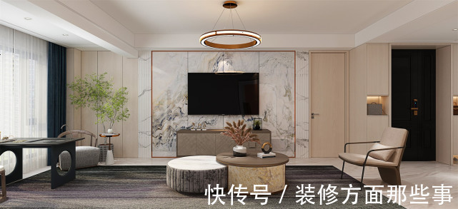 背景墙|148㎡现代风,以生活便利性为出发点,简洁大气