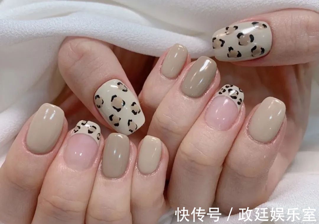 ins感|秋冬不可或缺的元素美甲,琥珀:我必在其列,豹纹:我经久不衰!