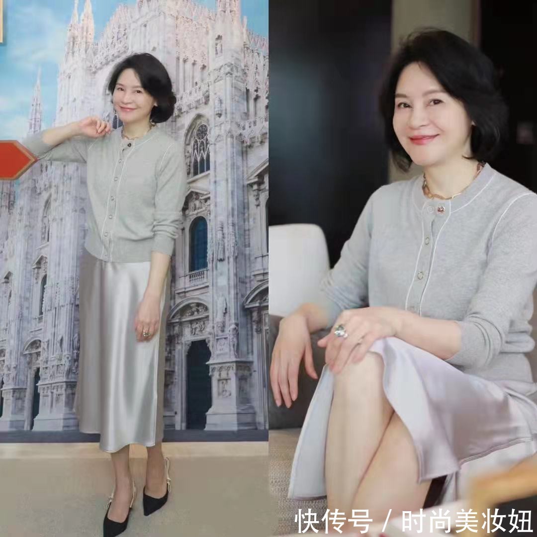 褶皱裙|“毛衣+半身裙”怎么穿更显气质?4个万能穿搭公式,高级又时髦