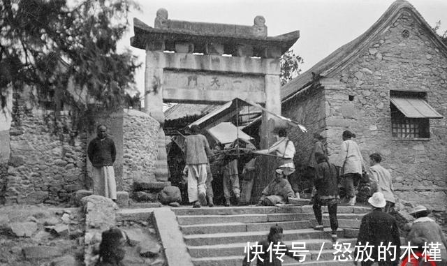 石敢当|百年前泰山老照片：风景雄奇，小脚妇女徒步登山