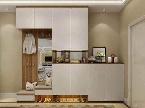 天花板|玄关鞋柜要不要做到顶老木工一开口,我就后悔我家装早了