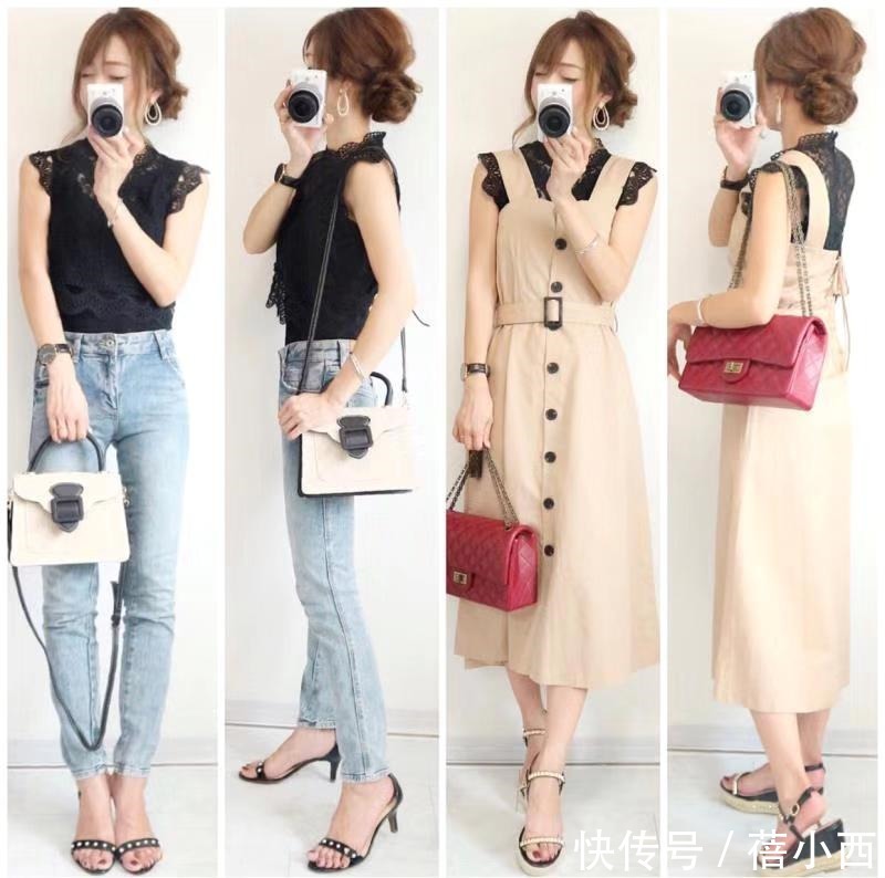 基础款|日本博主真会穿,用基础款来进行一衣多穿,夏季提气质就服她们