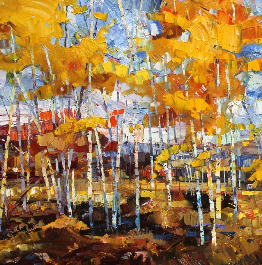 robert|这组小色块油画,色彩生动,美得令人目不暇接