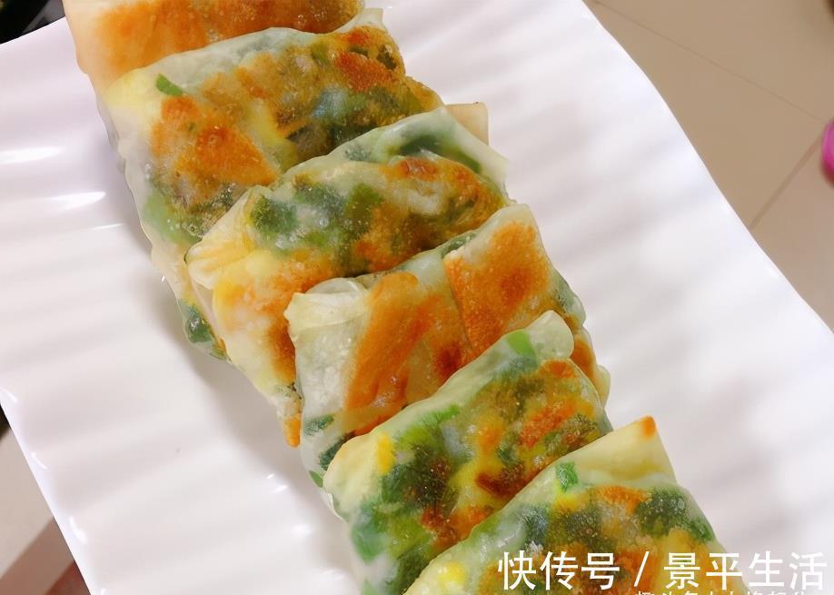 薄皮|韭菜盒子最简单的做法，不揉面也不擀面，韭菜盒子个个薄皮馅大