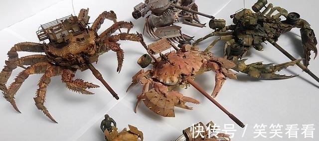 螃蟹|吃剩的龙虾壳拼成手办,感觉有点不可思议!真是没谁了