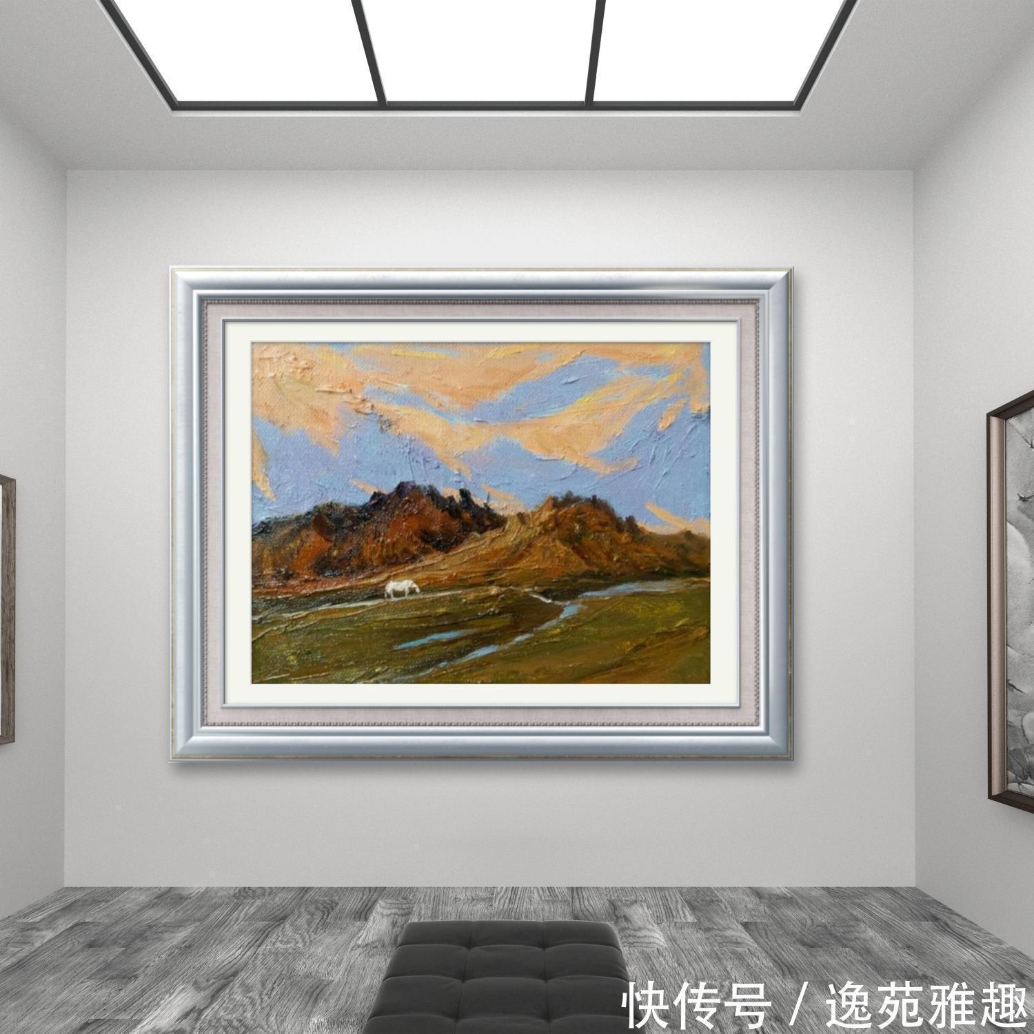 x60$「作品欣赏」心中有旷野，所画皆美景，油画艺术家殷国海作品欣赏