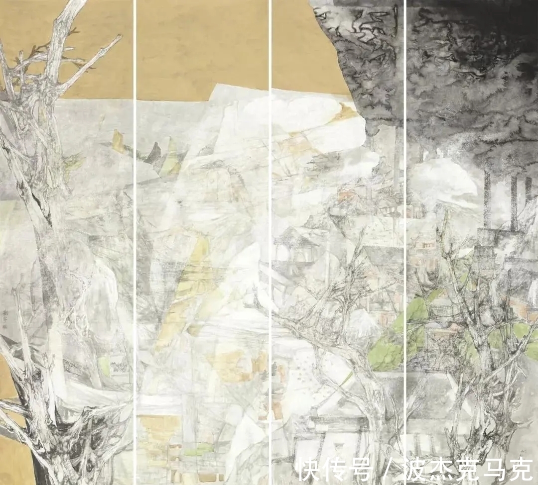 山水画!她有姣好的面容、模特的身材,然而她却选择了艰辛的山水画艺术