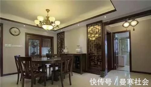 新中式|140平新中式大宅,好喜欢牡丹花画背景墙,雍容富贵,沉稳大气