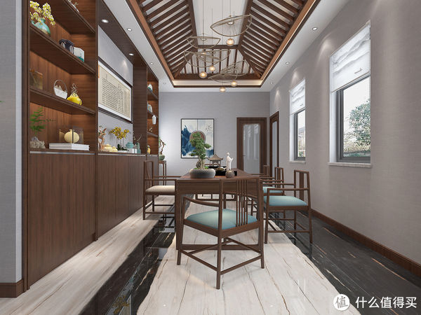 别墅|看了他家的中式风格自建房后,我也想回老家建房子了,大气有品位