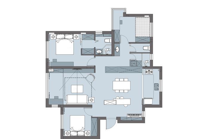 新房|庆幸选择了现代欧式风,115㎡新房装成了豪宅,大家都夸好看!