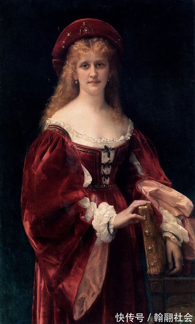 哈姆雷特#见证实力!法国新古典主义学院派画家,亚历山大·卡巴内尔的油画