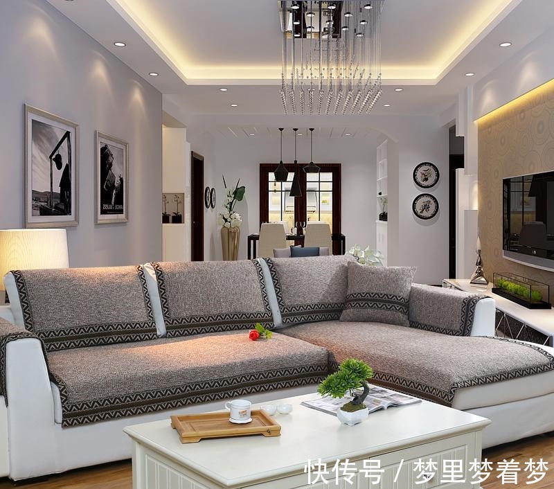 沙发套|建议大家不要铺沙发垫,太土!瞧精明人怎么弄,新潮高雅又迷人!