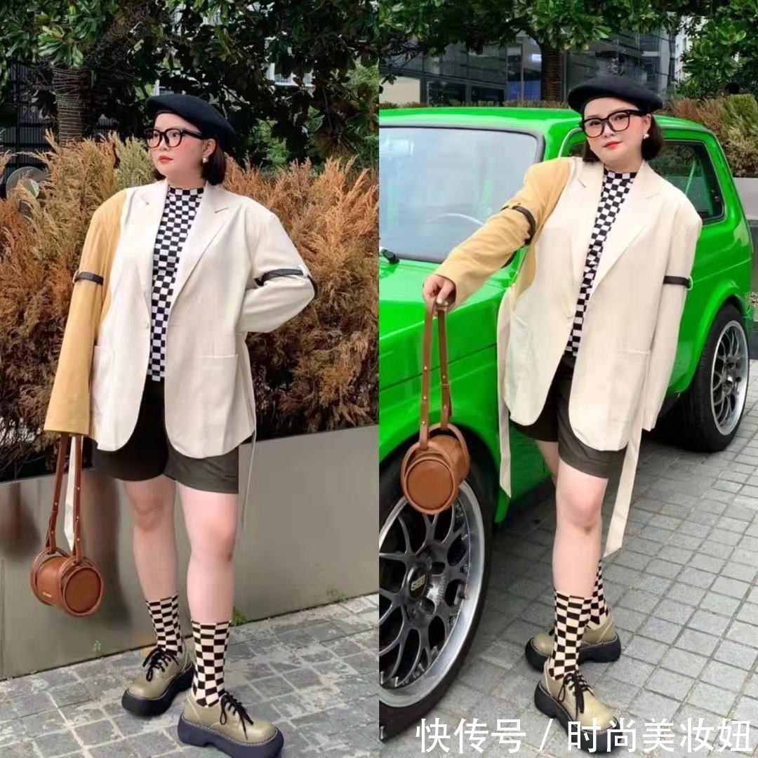 显瘦 这才是“微胖身材”的穿衣典范，扬长避短太显瘦，每套都好看