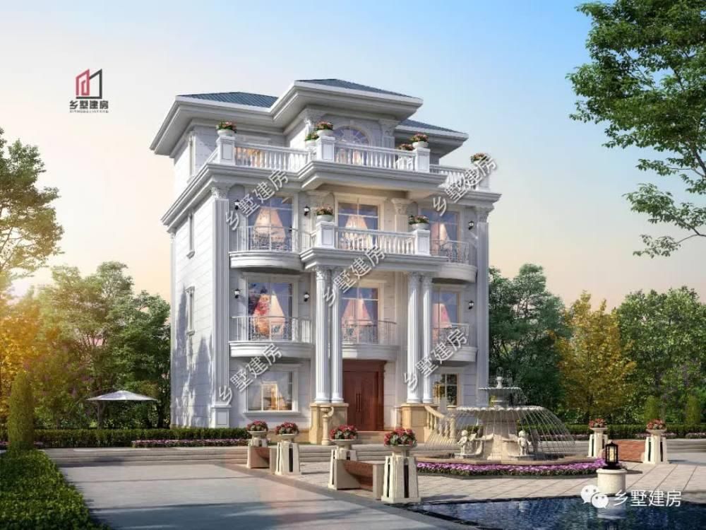 别墅|农村四层自建房，外观时尚华丽，设计两处厨房减少很多小矛盾