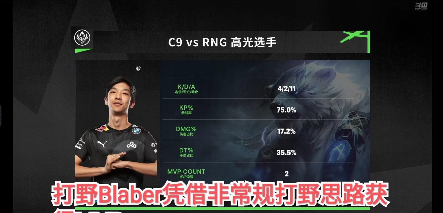 mlxg|C9碾压RNG取胜，mlxg绝食流打法再现赛场，欧洲雄狮MAD慌了