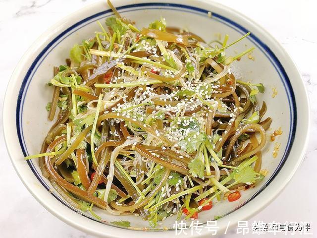 海带丝|凉拌海带丝时，记住用这“1料”，香软无海腥味，好吃解腻特鲜美