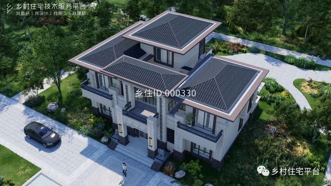 造价|乡住免费图纸土建造价参考65万面宽16.1m×进深11.2m 二层欧式别墅