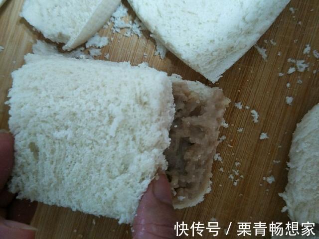 馒头|吃剩的馒头扔烤箱烤一烤,外酥里嫩,加入番茄酱味道更好