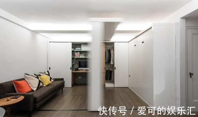 房子|晒晒我家53平米的小蜗居,床藏在电视墙后面,见过吗?